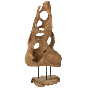 DECORATION CONE EN TECK︱Lory