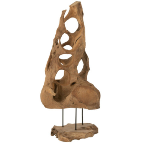 DECORATION CONE EN TECK︱Lory