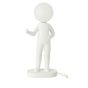LAMPE POUCES RESINE BLANC︱Lory