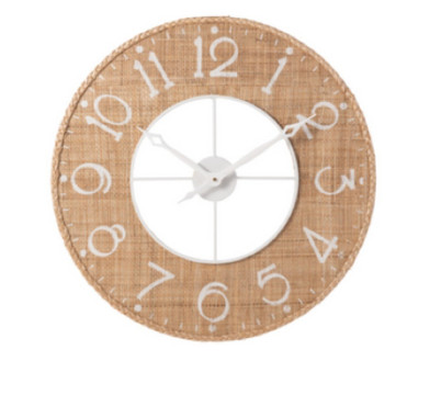 HORLOGE SODI BLANC NATUREL︱Lory