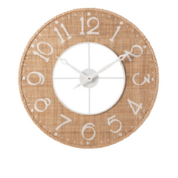 HORLOGE SODI BLANC NATUREL︱Lory