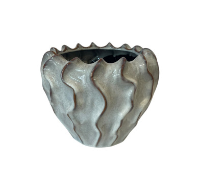 CACHE POT CERAMIQUE GRIS︱Lory