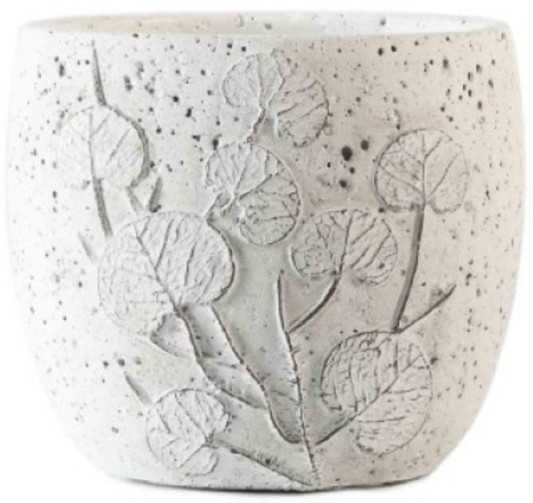 CACHE POT EN CIMENT BLANC︱Lory