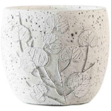 CACHE POT EN CIMENT BLANC︱Lory