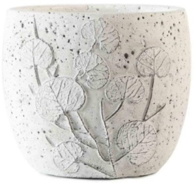 CACHE POT EN CIMENT BLANC︱Lory