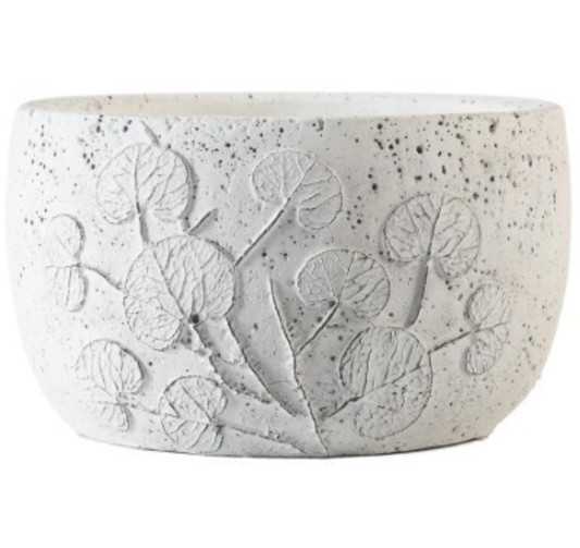 COUPE FLEURS EN CIMENT BLANC︱Lory