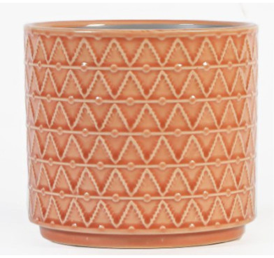 CACHE POT CERAMIQUE ORANGE︱Lory
