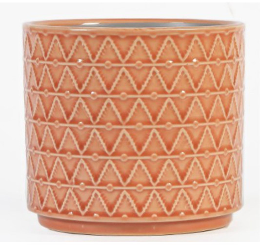 CACHE POT CERAMIQUE ORANGE︱Lory