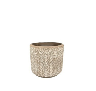 CACHE POT EN CERAMIQUE - BRUN︱Lory