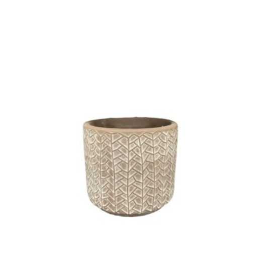 CACHE POT EN CERAMIQUE - BRUN︱Lory