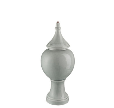 POT CERAMIQUE GRIS CLAIR AVEC︱Lory