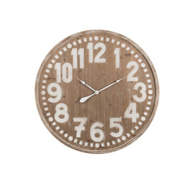 HORLOGE EN BOIS MDF NATUREL︱Lory