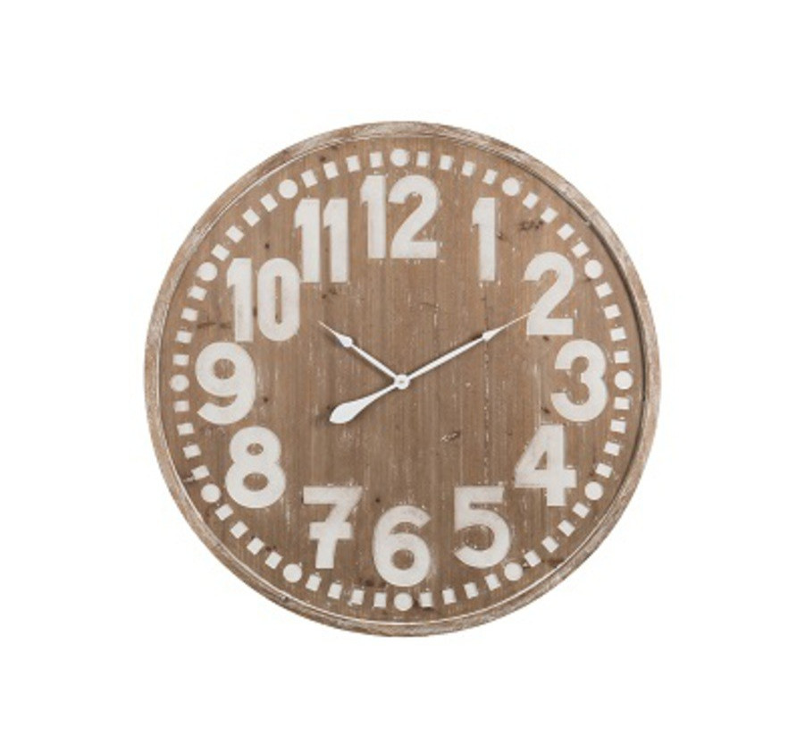 HORLOGE EN BOIS MDF NATUREL