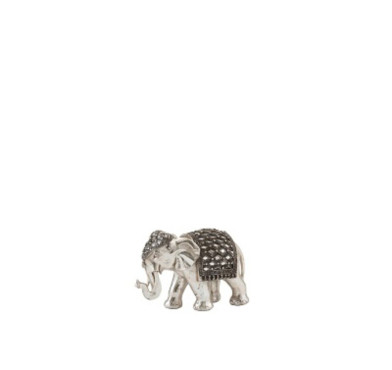 ELEPHANT MIROIR RESINE ARGENT︱Lory