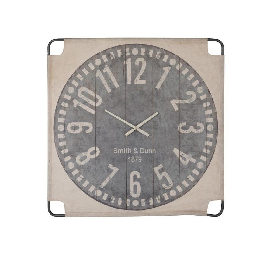 HORLOGE SUR TOILE AVEC