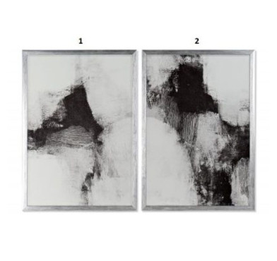 TABLEAU VERRE ABSTRAIT ENCADRE︱Lory