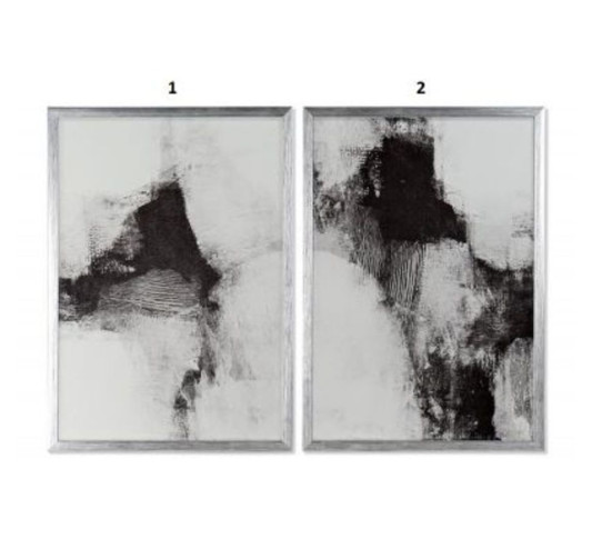 TABLEAU VERRE ABSTRAIT ENCADRE︱Lory