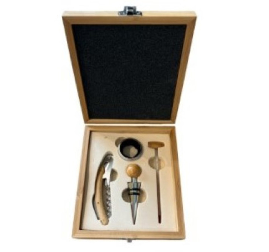 COFFRET VIN EN INOX DANS SA