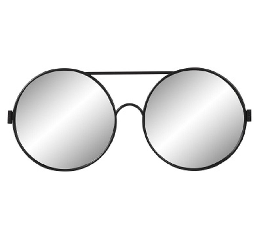 MIROIR METAL FORME LUNETTE