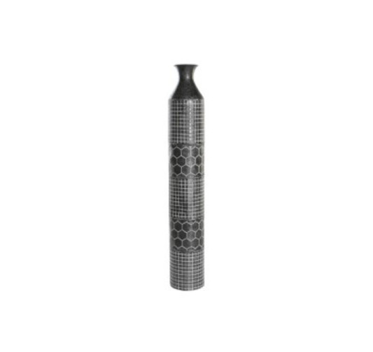 VASE EN METAL GRIS H.81CM︱Lory