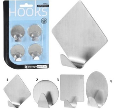 BLISTER DE 4 CROCHETS ADHESIFS︱Lory