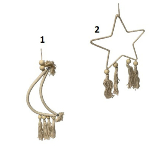 SUSPENSION EN TISSU 2ASS︱Lory