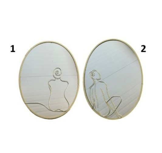 MIROIR CONTOUR METAL OR︱Lory