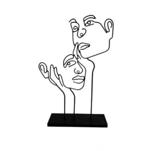 DECORATION VISAGE EN METAL︱Lory