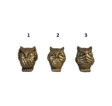 HIBOU DECORATIF EN RESINE︱Lory