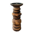 BOUGEOIR EN BOIS 10X24CM