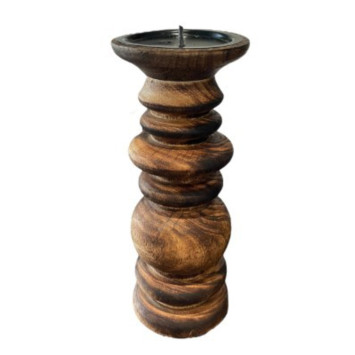 BOUGEOIR EN BOIS 10X24CM︱Lory