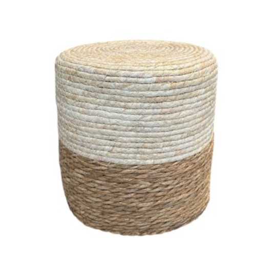 POUF EN JACYNTHE D EAU 30X30CM︱Lory