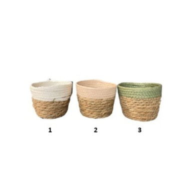 PANIER EN OSIER BICOLORE︱Lory