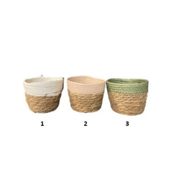 PANIER EN OSIER BICOLORE︱Lory