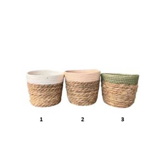 PANIER EN OSIER BICOLORE︱Lory