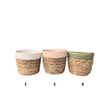 PANIER EN OSIER BICOLORE︱Lory