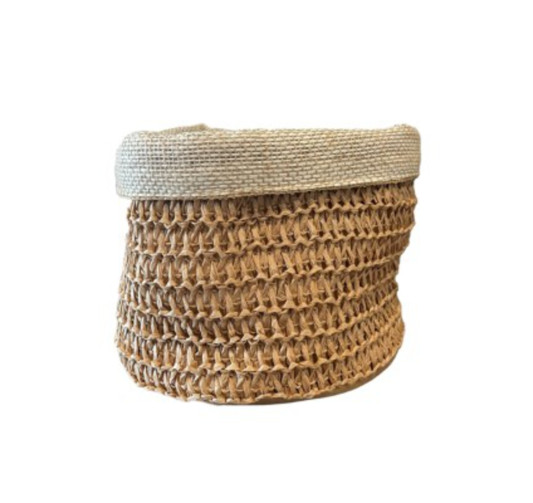 PANIER ROND EN RAPHIA︱Lory