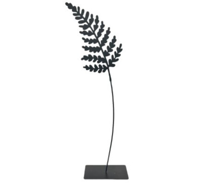 FLEUR DECORATIVE EN METAL NOIR︱Lory