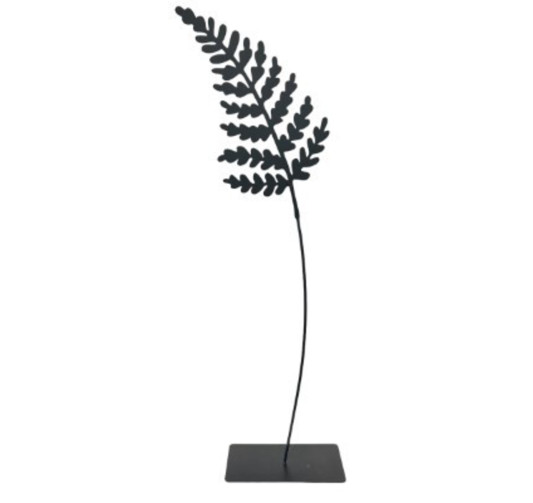 FLEUR DECORATIVE EN METAL NOIR︱Lory