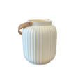 LANTERNE BLANCHE EN CERAMIQUE