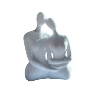 STATUE EN CIMENT BLANC︱Lory