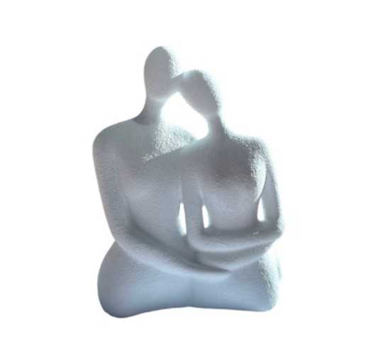 STATUE EN CIMENT BLANC︱Lory