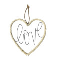COEUR EN PAPIER ET METAL