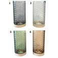 VASE EN VERRE AVEC RELIEFS