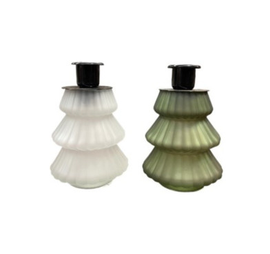 BOUGEOIRE EN VERRE TEINTE 12CM︱Lory