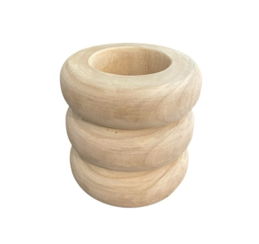 VASE EN BOIS 18X18CM︱Lory