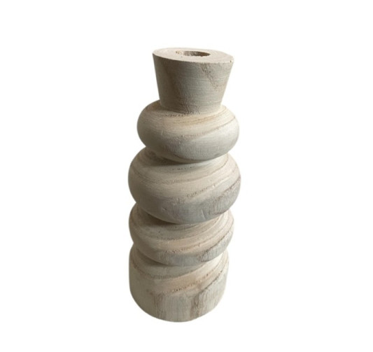 VASE EN BOIS 8.5X20CM︱Lory