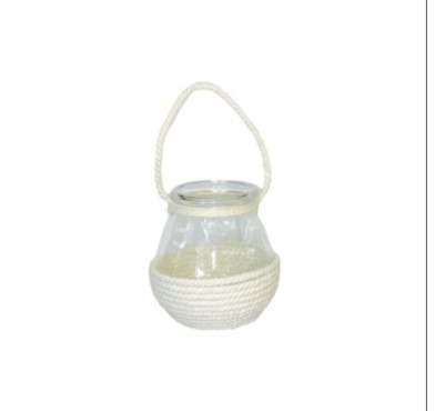 VASE EN VERRE AVEC CORDE︱Lory