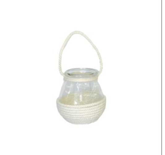 VASE EN VERRE AVEC CORDE︱Lory