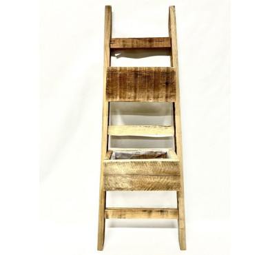 ECHELLE EN BOIS AVEC POT︱Lory